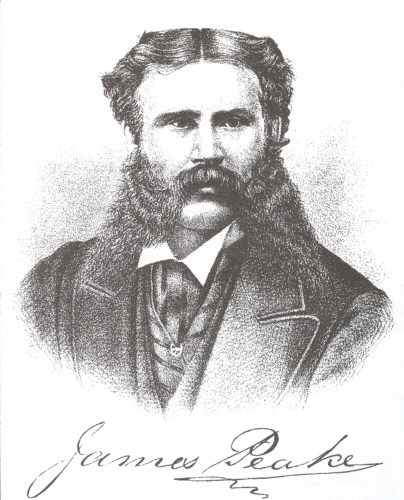 Portrait of James Peake, Jr., from Meacham's 1880 Atlas of Prince Edward Island.