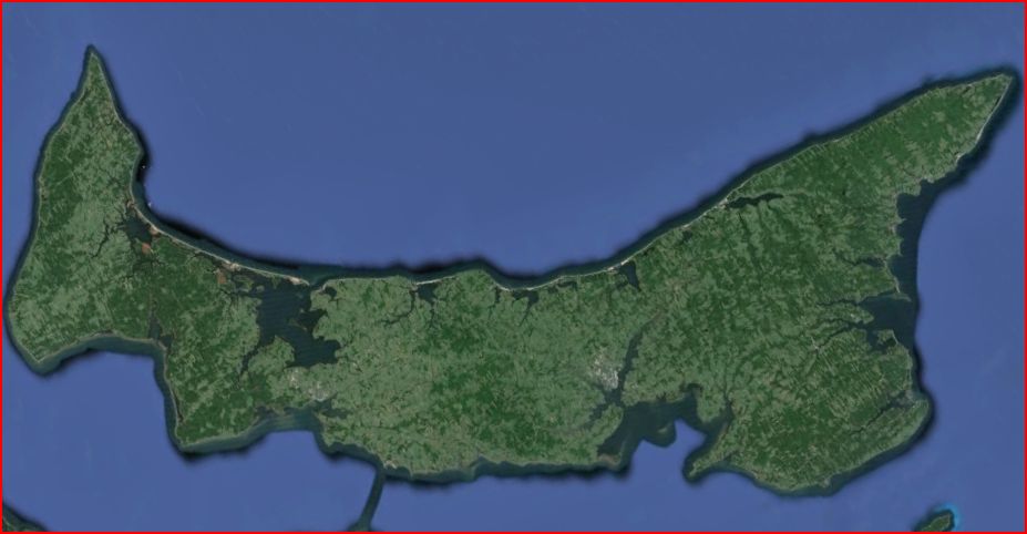 Google Earth snapshot of Prince Edward Island