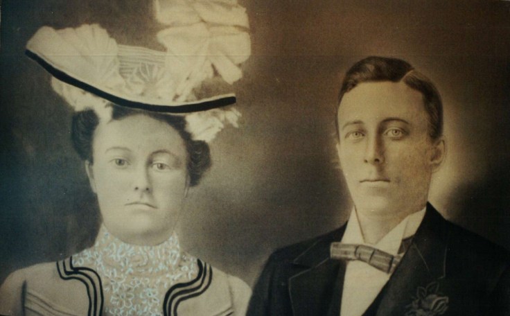My 2x great-grandparents, John Hamilton Stewart and Christina Nicholson. I believe this portrait was taken on our around their wedding day in July 1900.